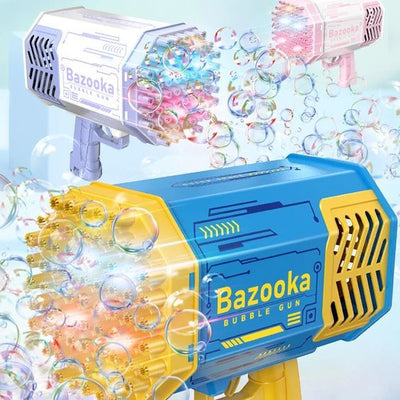 Automatic Rechargeable 69 Holes Rocket Boom Bubble Gun