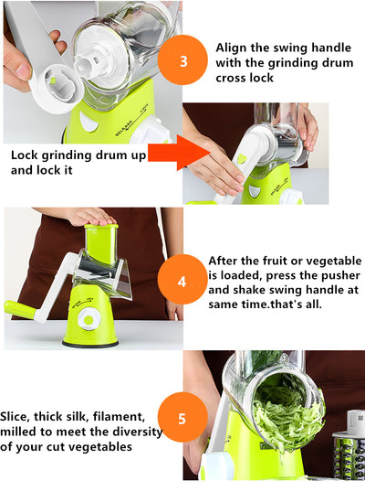 Multifunctional 3 in 1 Vegetable Cutter